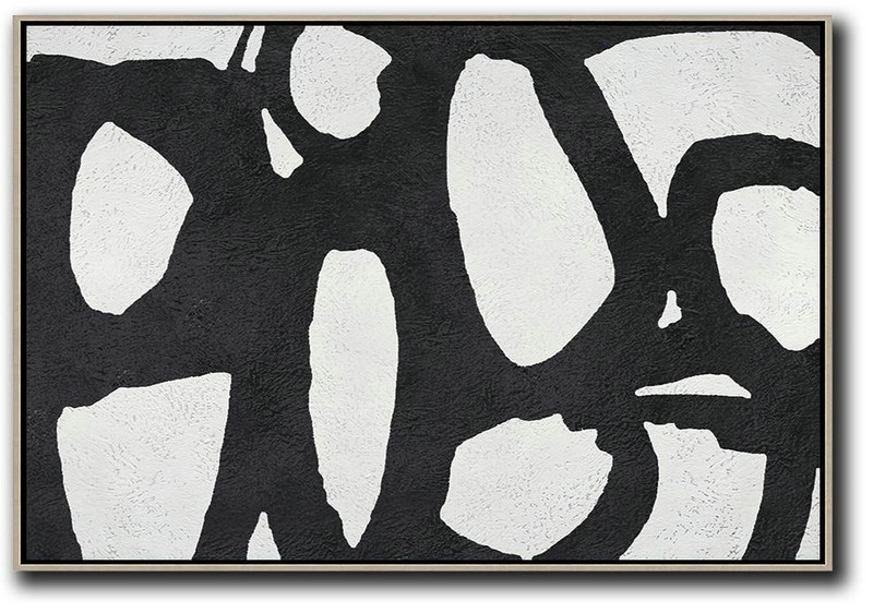 Modern Art Abstract Painting,Oversized Horizontal Minimal Art On Canvas - Hand Painted Aclylic Painting On Canvas